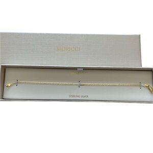 NEW Sterling Silver Moricci bracelet. 
14K gold plated